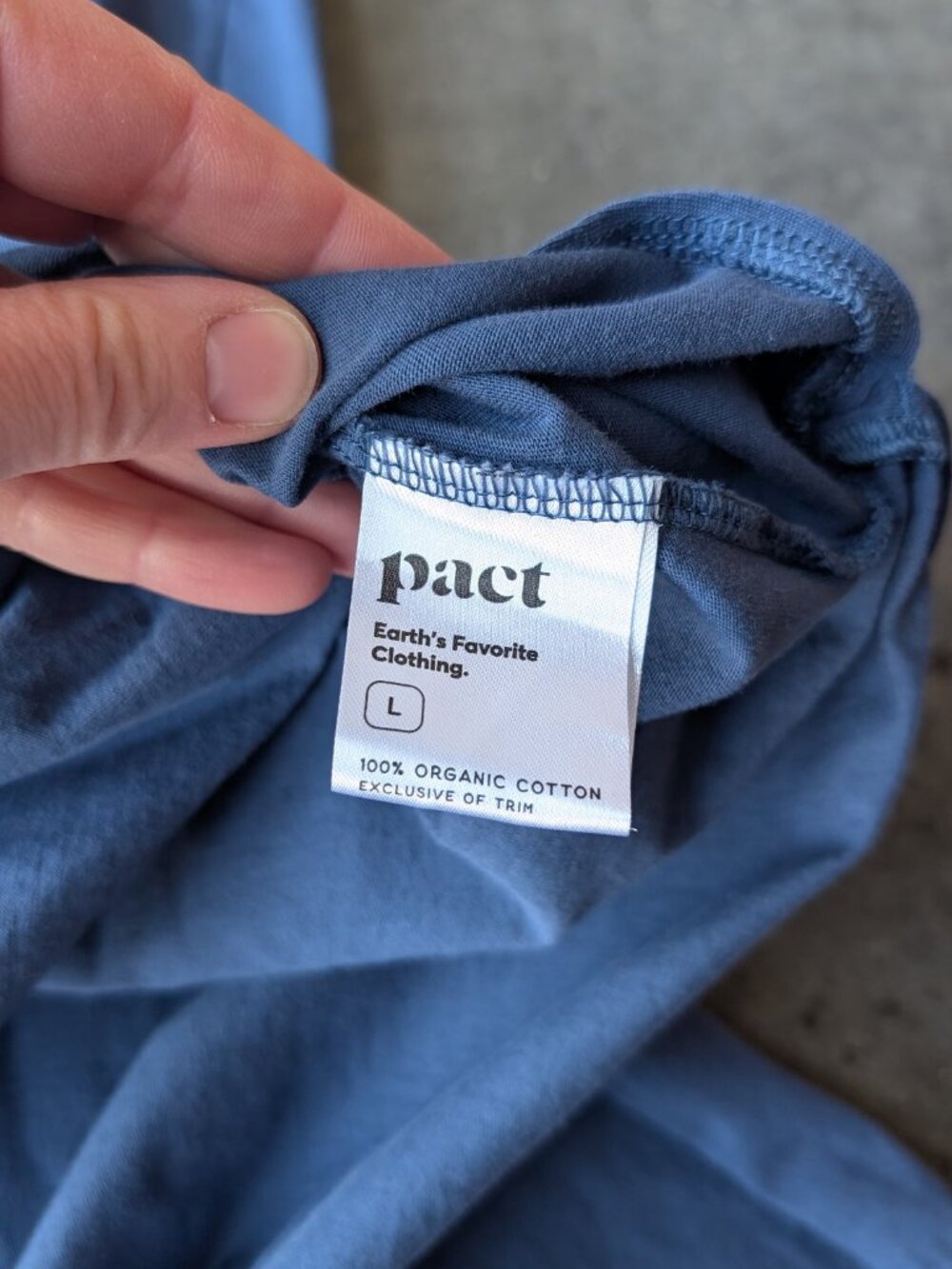 Pact Organic Softspun Tank Midi Dress in French Blue large - Picture 7 of 8
